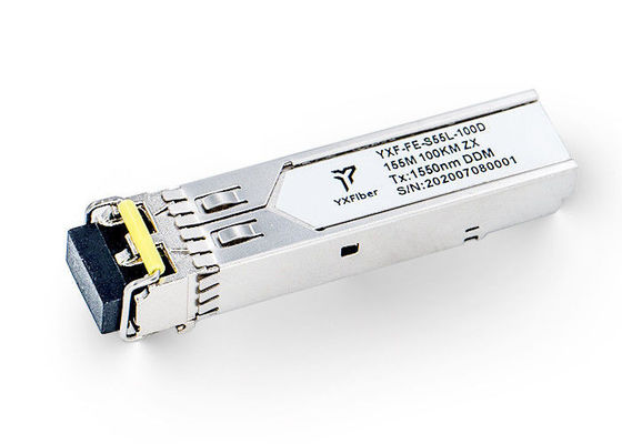 وحدة FTTX 40KM WDM DDMI 2.5G SFP ، جهاز الإرسال والاستقبال ثنائي الاتجاه Sfp