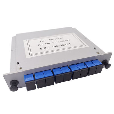 خفيفة الوزن صندوق LGX نوع 1x8 الألياف البصرية PLC الفاصل