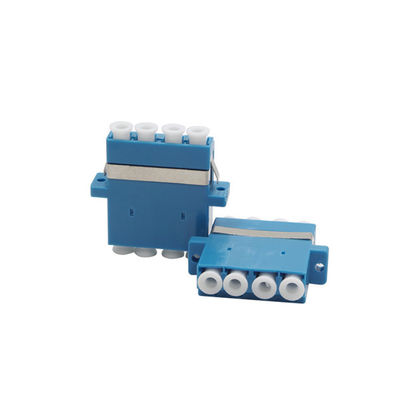 وافق CE SM MM OM3 4 النوى Quad LC محول الألياف البصرية