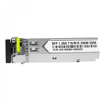 1.25G Lc Connector 20Km جهاز إرسال واستقبال بصري ثنائي الاتجاه