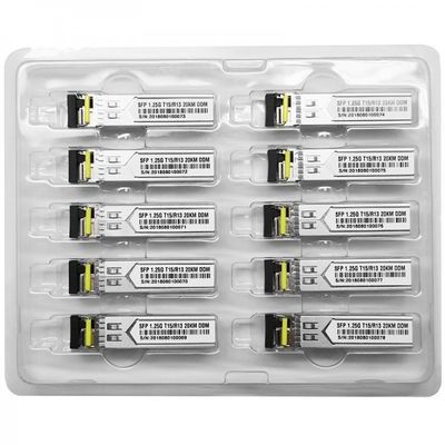 1.25G Lc Connector 20Km جهاز إرسال واستقبال بصري ثنائي الاتجاه